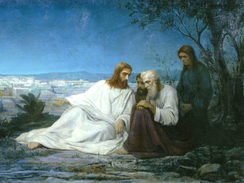 1839-Mikhail Petrovich Botkin - La conversazione di Cristo con i suoi discepoli